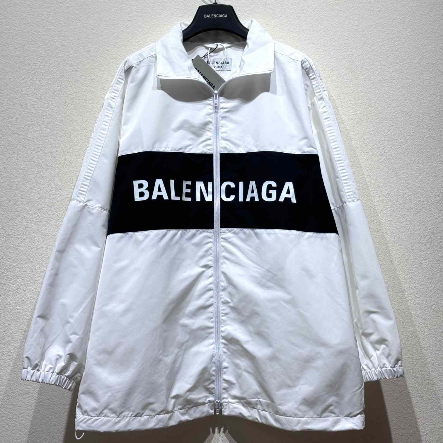 Balenciaga Logo-print Zip-up Windbreaker - DopestKickz