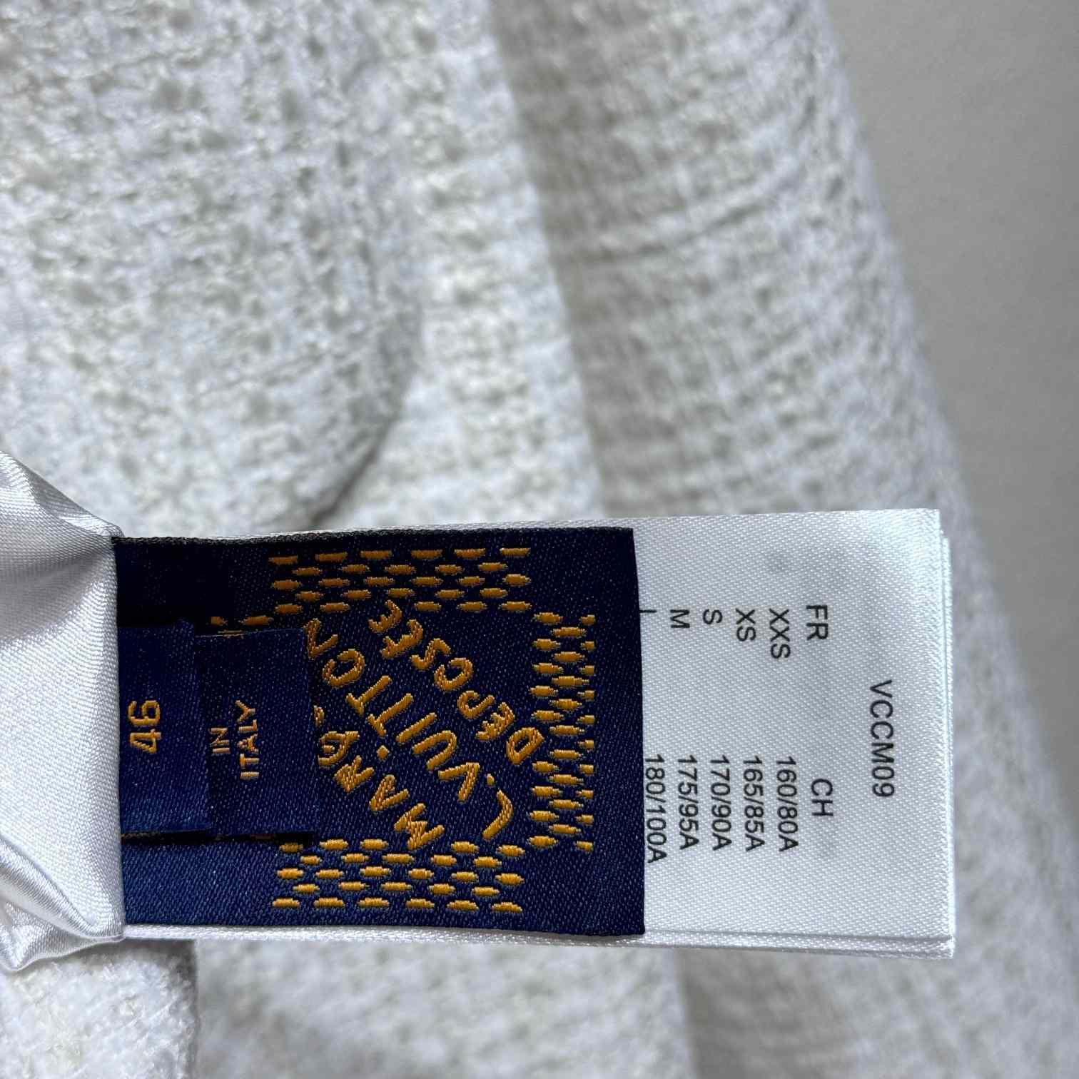 Louis Vuitton Damier Collarless Tweed Jacket    - DopestKickz