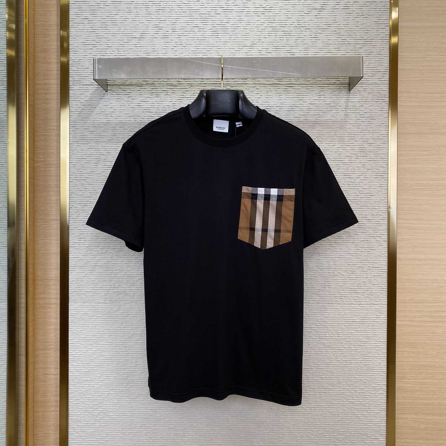 Burberry Check Pocket Cotton T-shirt - DopestKickz