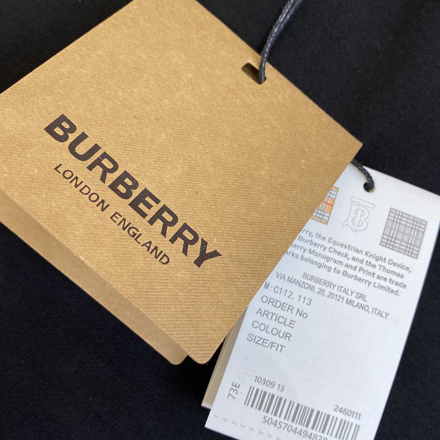 Burberry Check Pocket Cotton T-shirt - DopestKickz