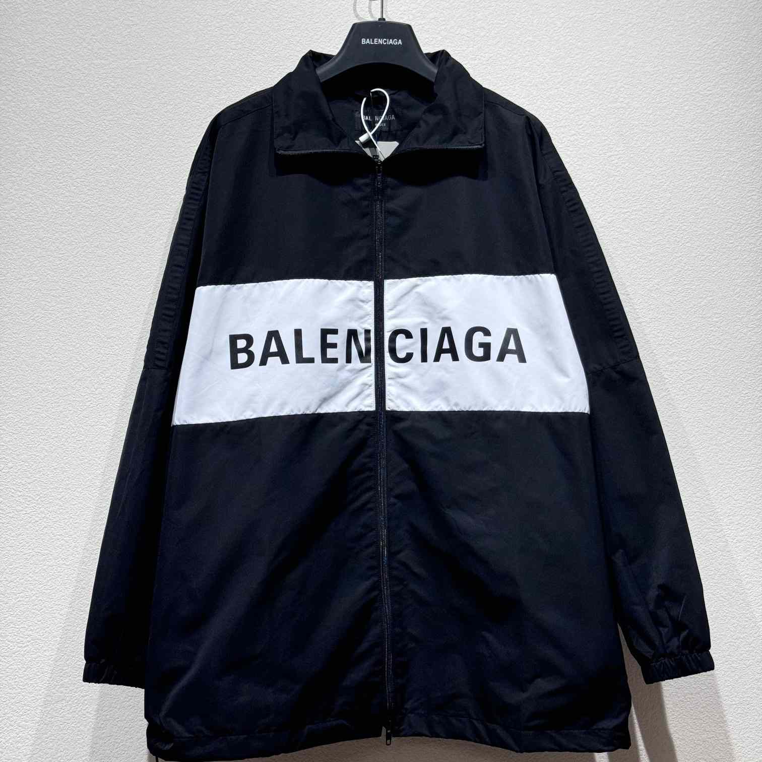 Balenciaga Logo-print Zip-up Windbreaker - DopestKickz