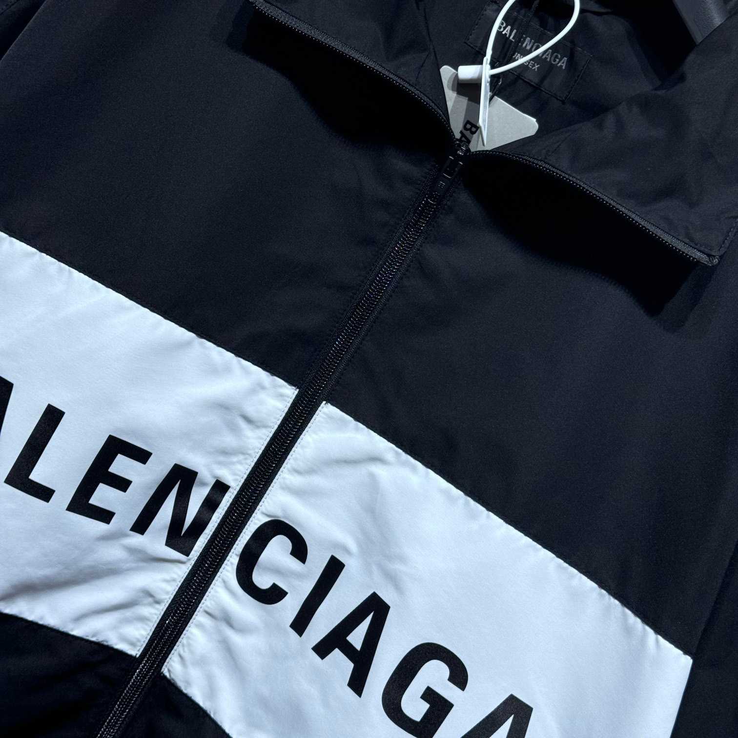 Balenciaga Logo-print Zip-up Windbreaker - DopestKickz