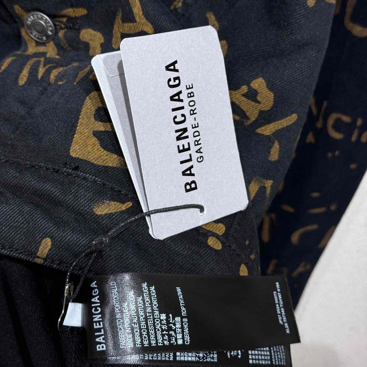 Balenciaga Bleachy Allover Denim Jacket - DopestKickz