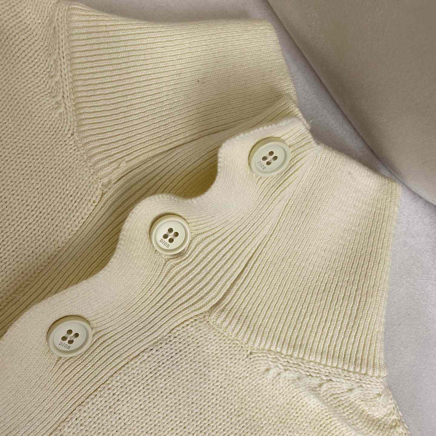 Dior Sweater White Cotton Jersey  - DopestKickz