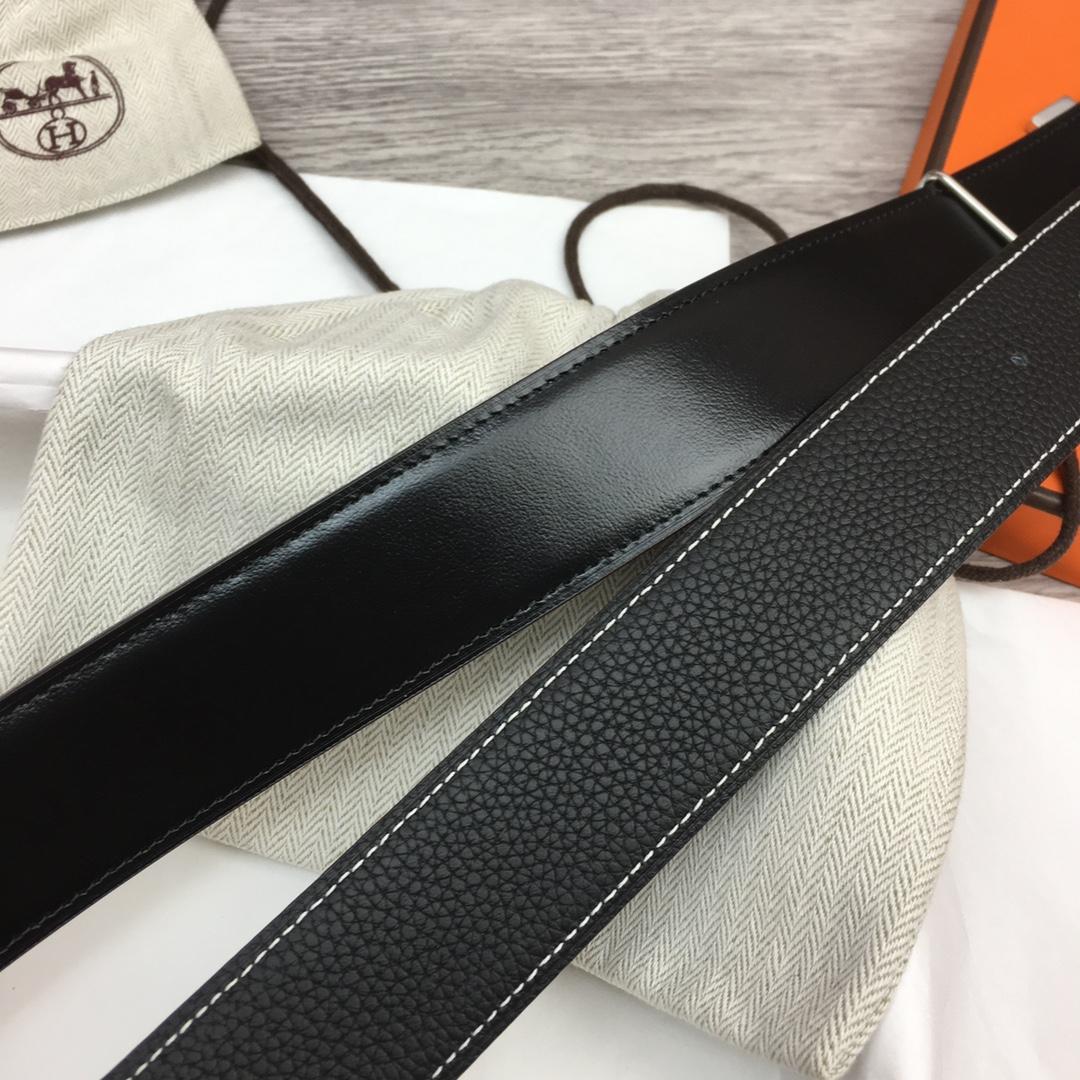Hermes Leather H Buckle Belt - DopestKickz