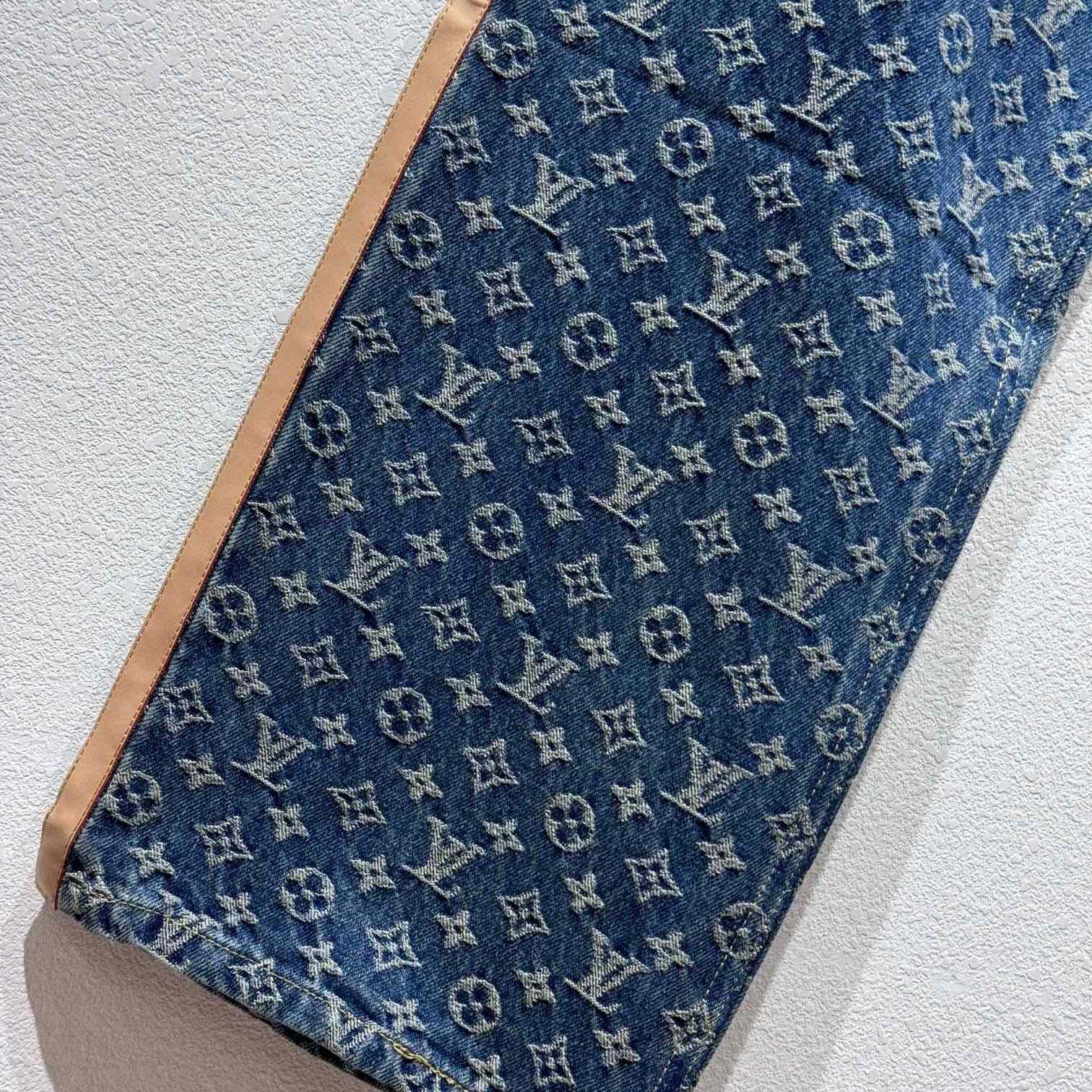 Louis Vuitton Monogram Denim Tailored Pants  1AGIUT - DopestKickz