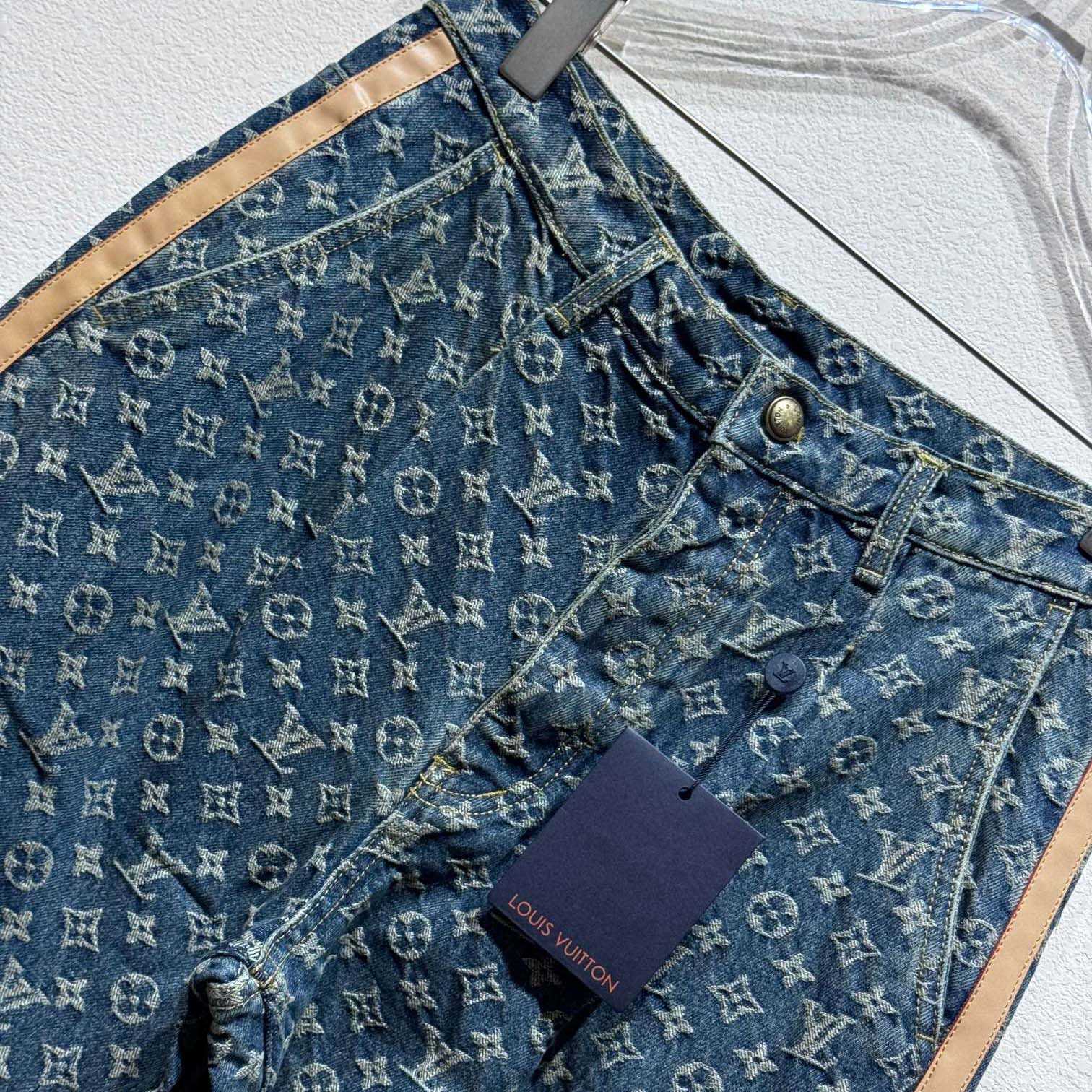 Louis Vuitton Monogram Denim Tailored Pants  1AGIUT - DopestKickz