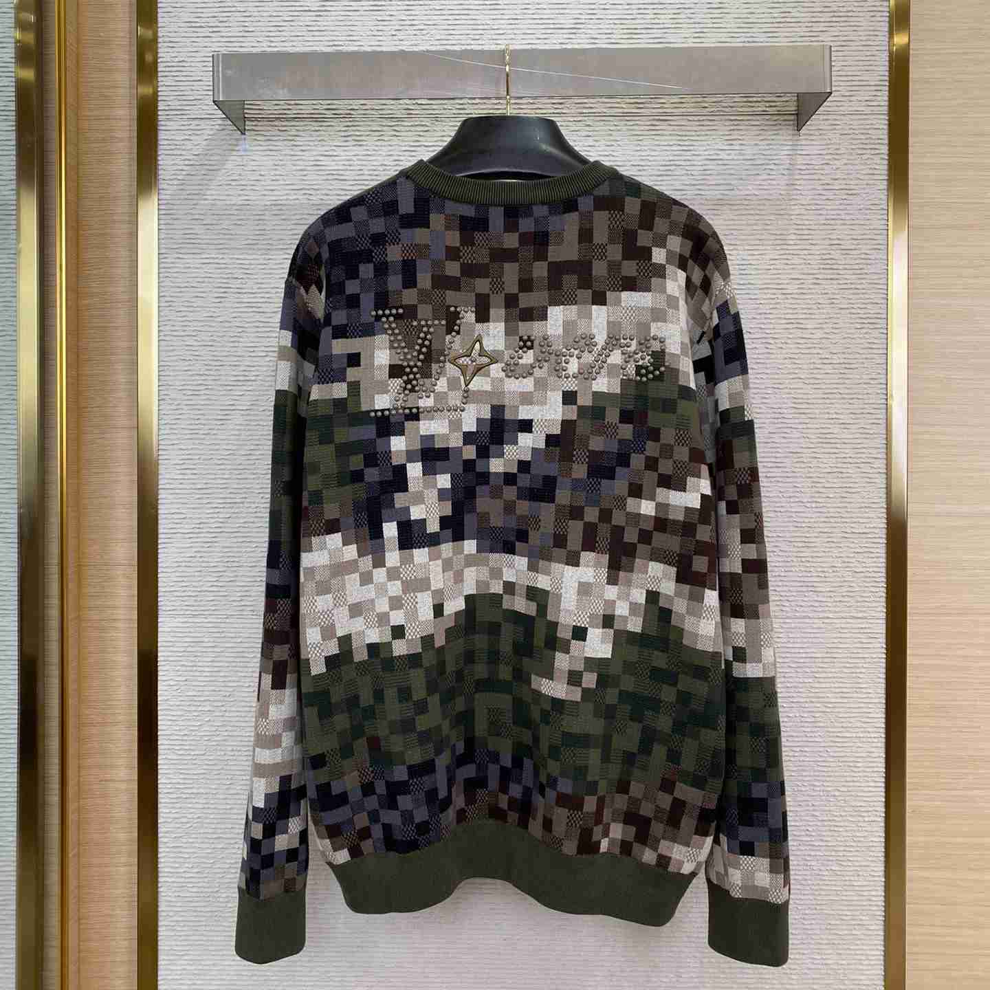 Louis Vuitton Damier Cotton Jacquard Pullover - DopestKickz