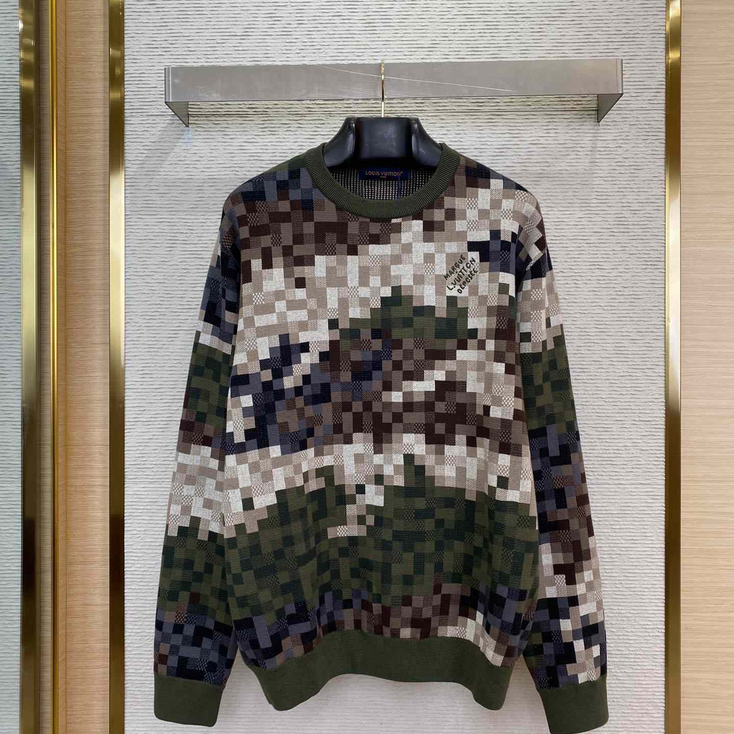 Louis Vuitton Damier Cotton Jacquard Pullover - DopestKickz