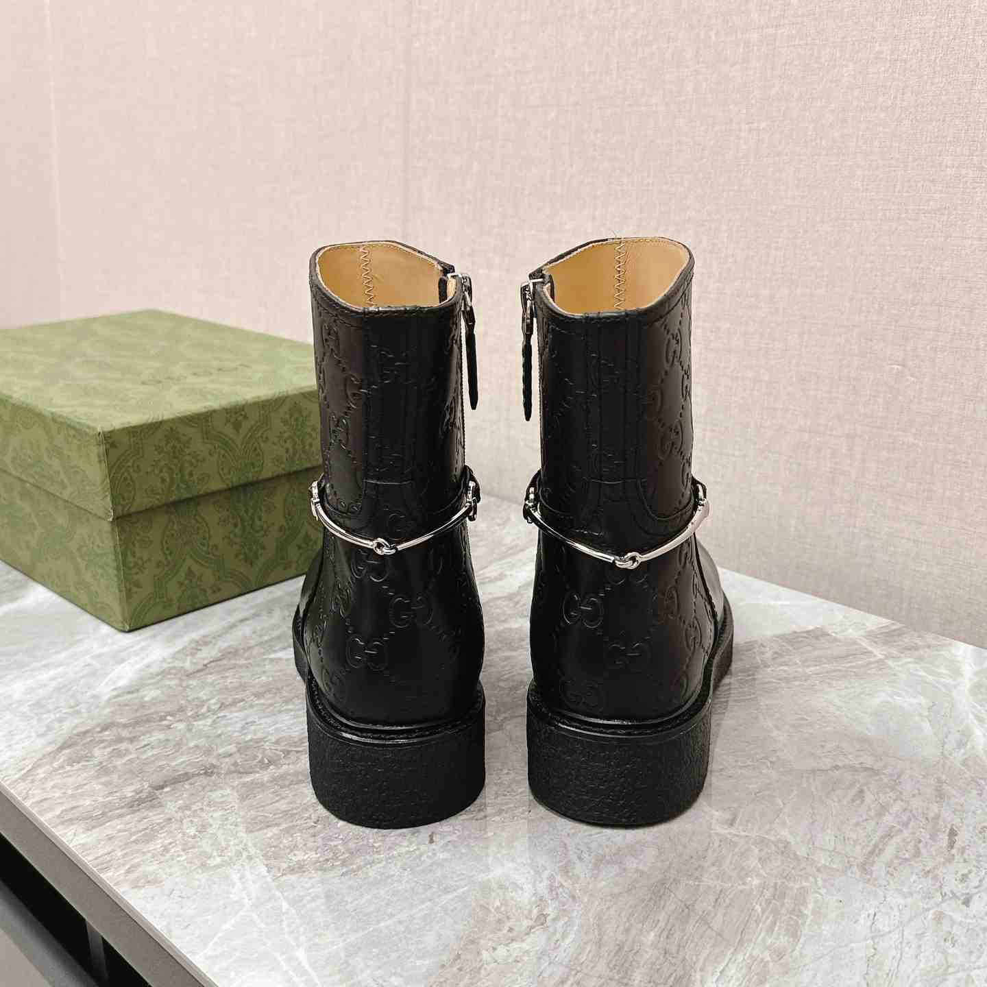 Gucci Women's Slim Horsebit Ankle Boot - DopestKickz