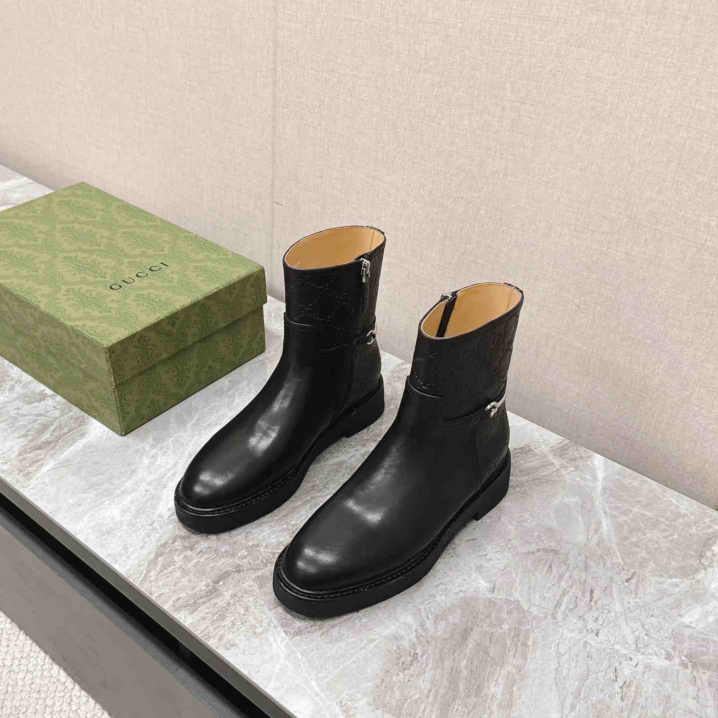 Gucci Women's Slim Horsebit Ankle Boot - DopestKickz