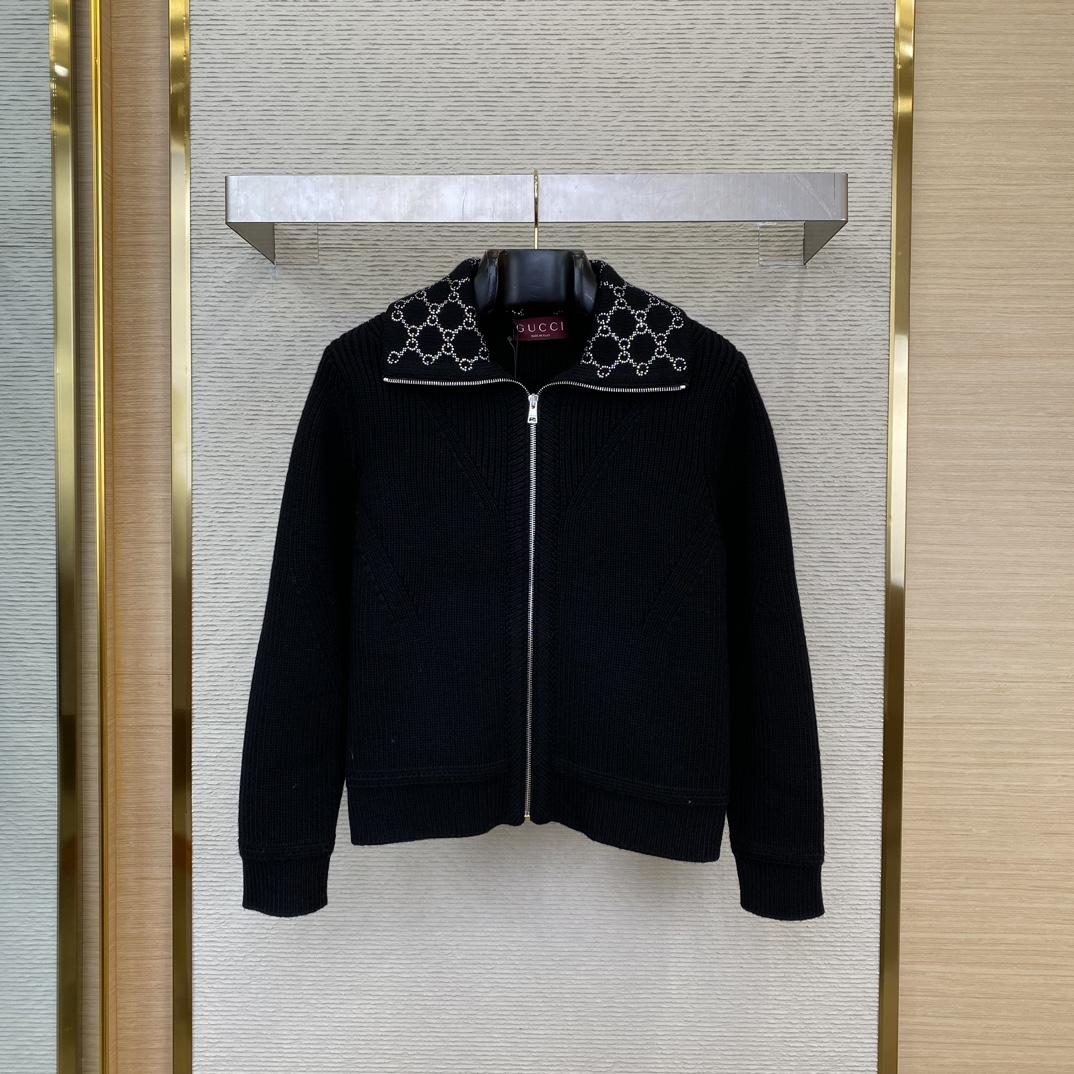 Gucci Knit Wool Sweater With Web - DopestKickz