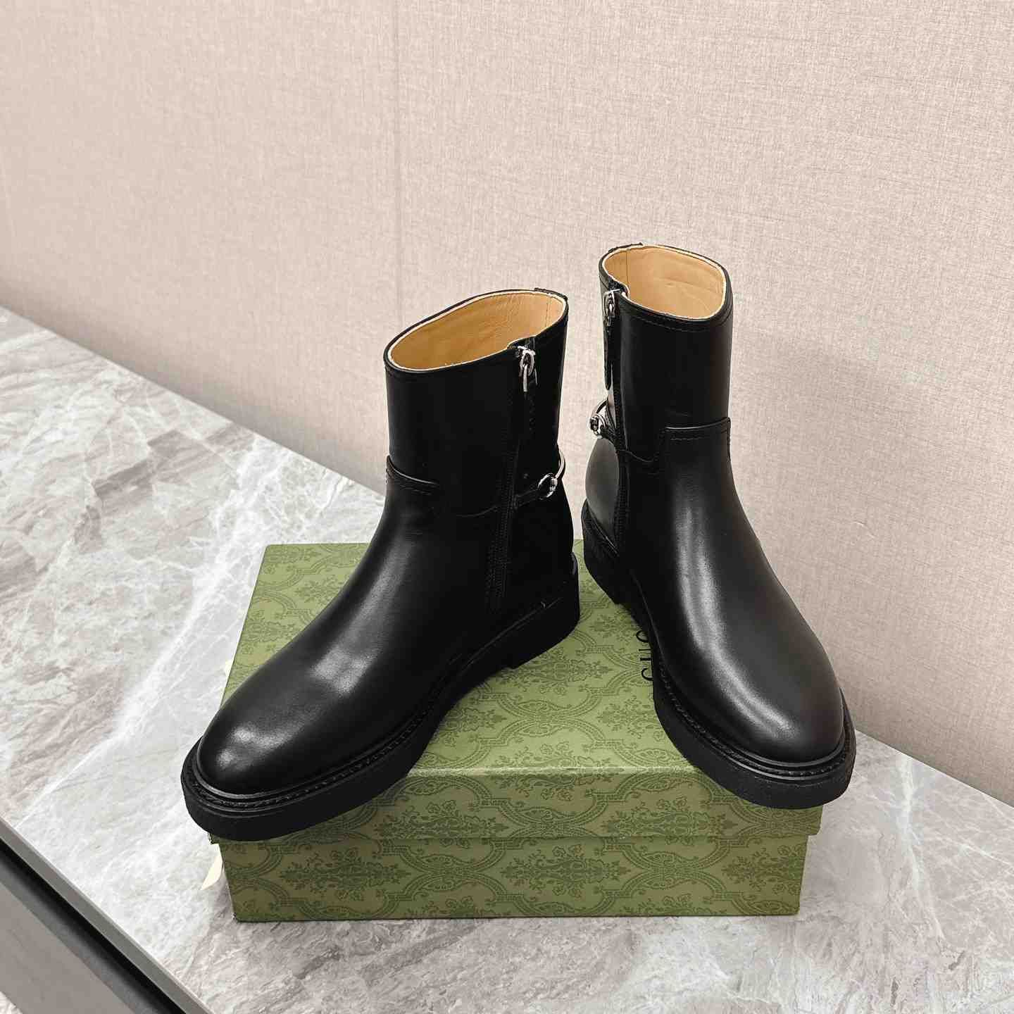 Gucci Women's Slim Horsebit Ankle Boot - DopestKickz