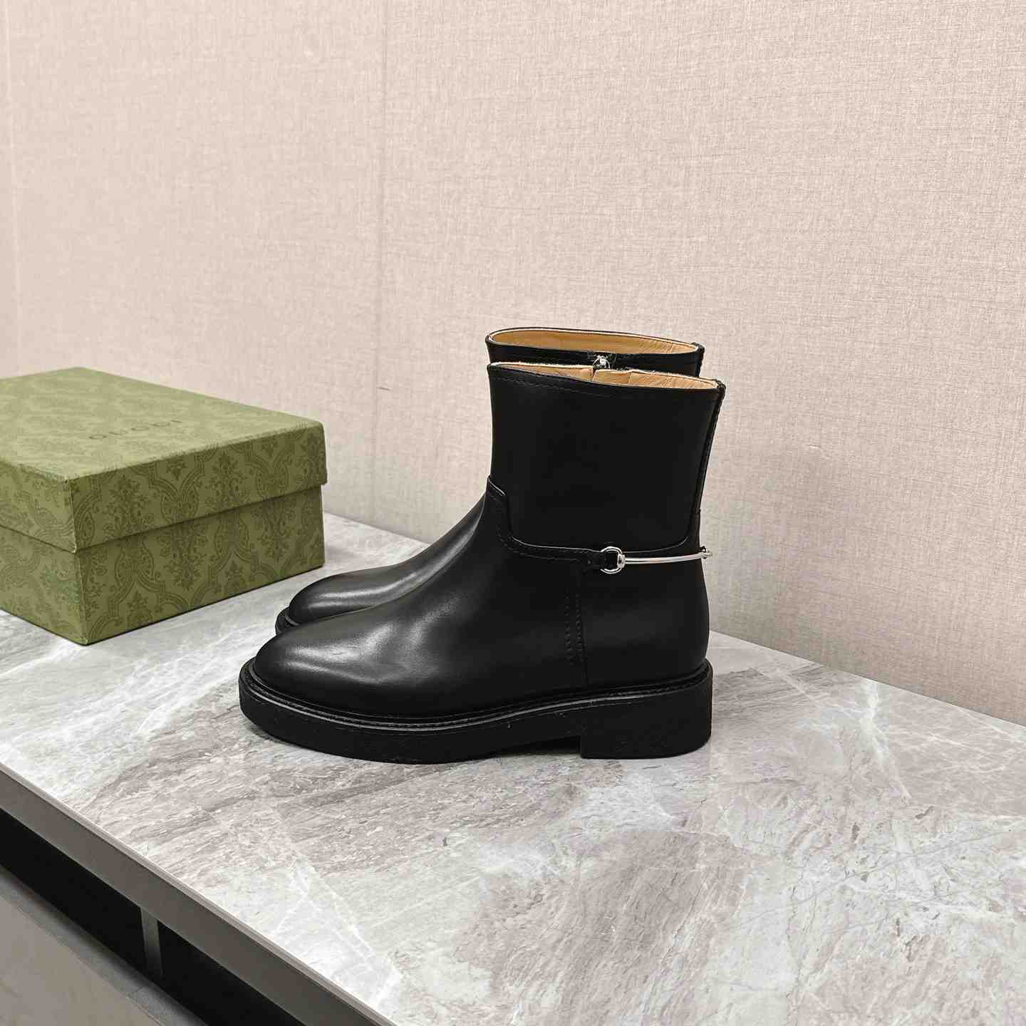 Gucci Women's Slim Horsebit Ankle Boot - DopestKickz