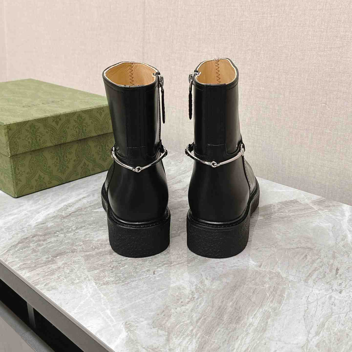 Gucci Women's Slim Horsebit Ankle Boot - DopestKickz