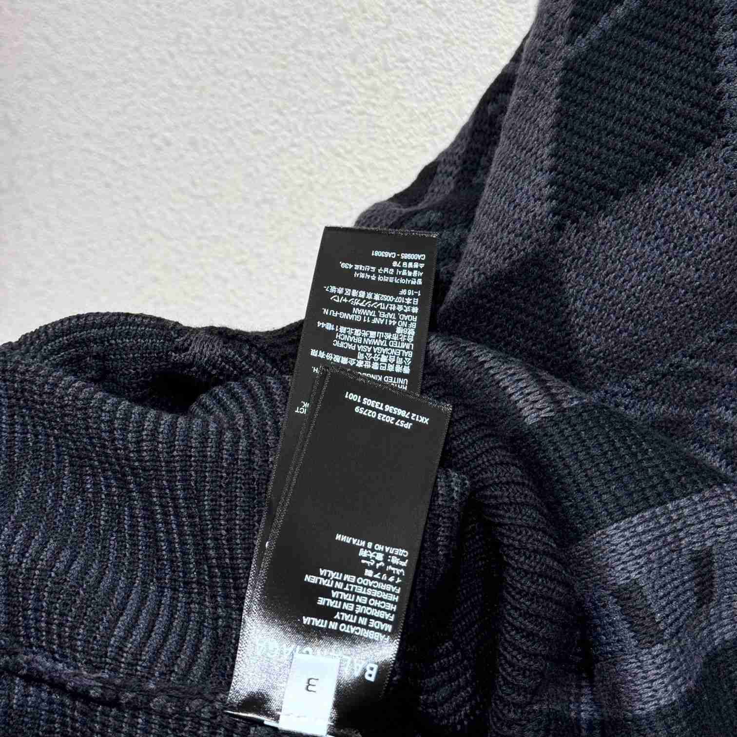 Balenciaga Logo-jacquard Distressed Jumper - DopestKickz