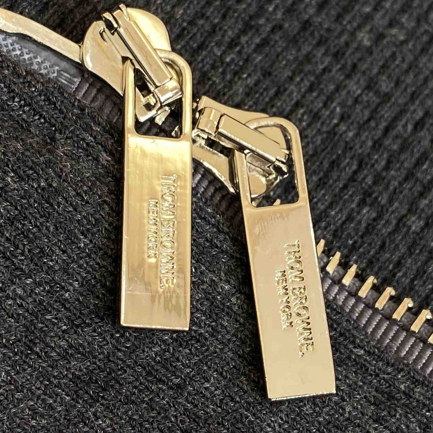 Thom Browne 4-Bar Zip-Up Cashmere Hoodie - DopestKickz