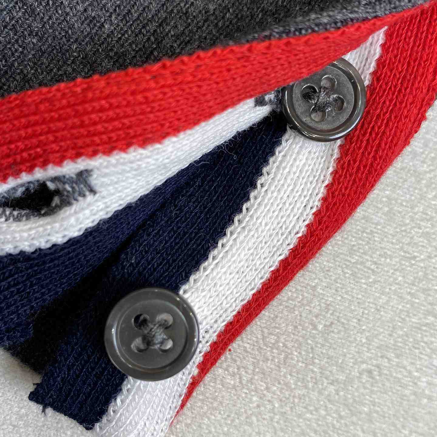 Thom Browne 4-Bar Zip-Up Cashmere Hoodie - DopestKickz