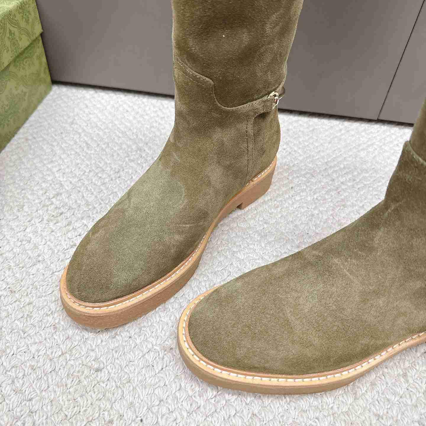 Gucci Women's Slim Horsebit Boot - DopestKickz