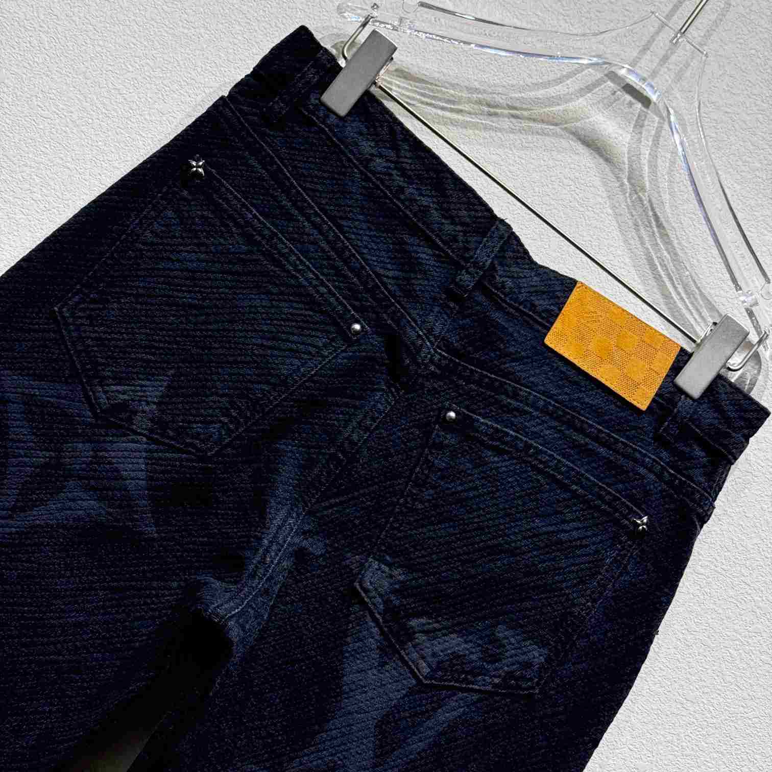 Louis Vuitton Monogram Denim Pants - DopestKickz