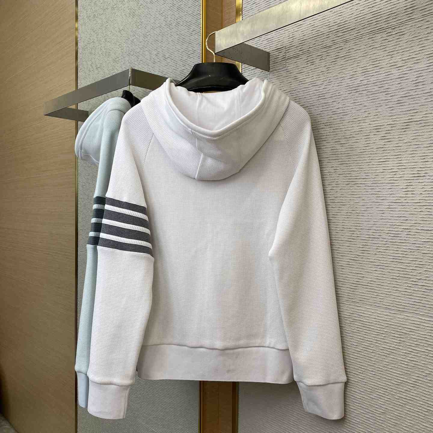 Thom Browne 4-Bar Zip-Up Cashmere Hoodie - DopestKickz