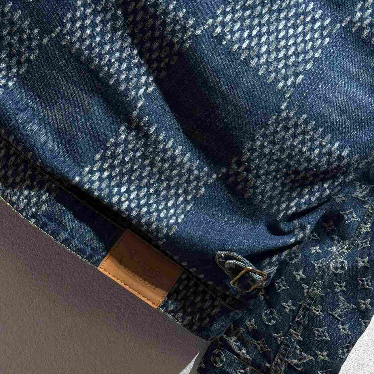 Louis Vuitton Wave Damier Denim Jacket - DopestKickz