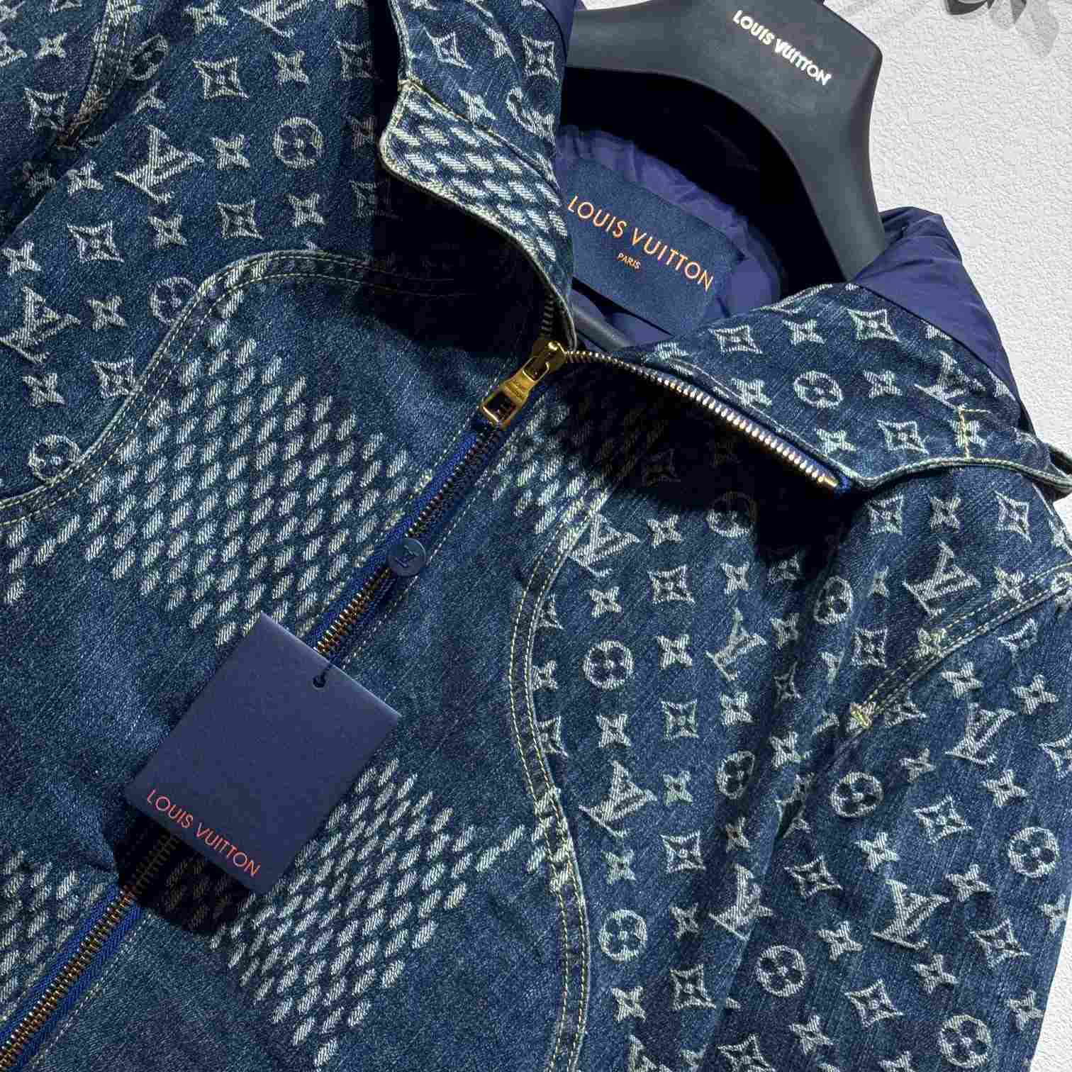 Louis Vuitton Wave Damier Denim Jacket - DopestKickz