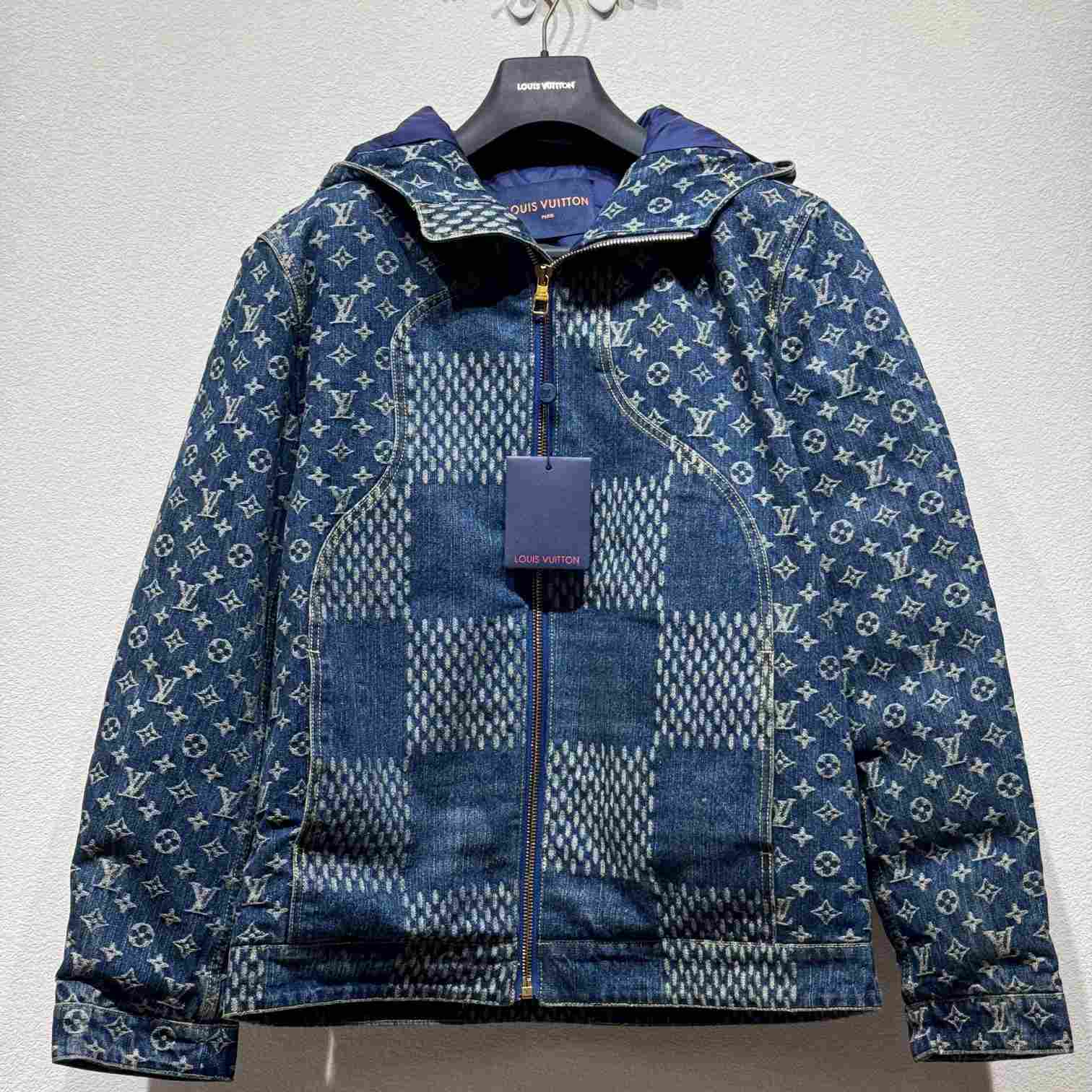 Louis Vuitton Wave Damier Denim Jacket - DopestKickz