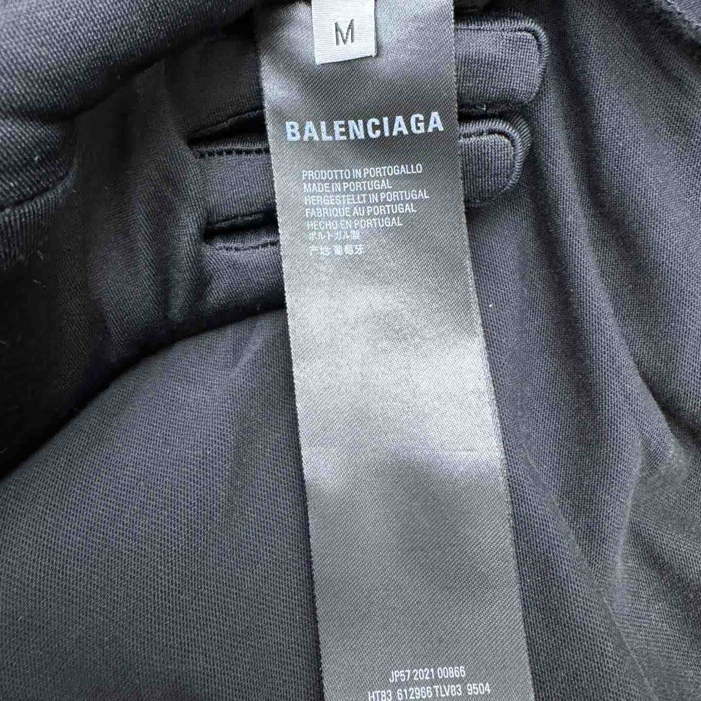 Balenciaga College T-Shirt 'Black' - DopestKickz
