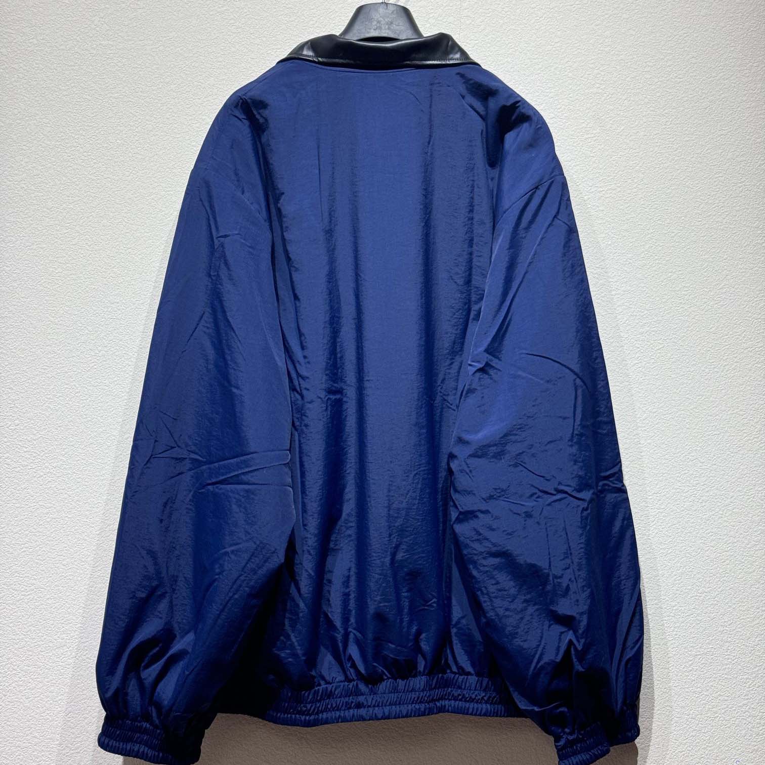 Balenciaga Loop Sports Icon Large Tracksuit Jacket In Navy Blue - DopestKickz