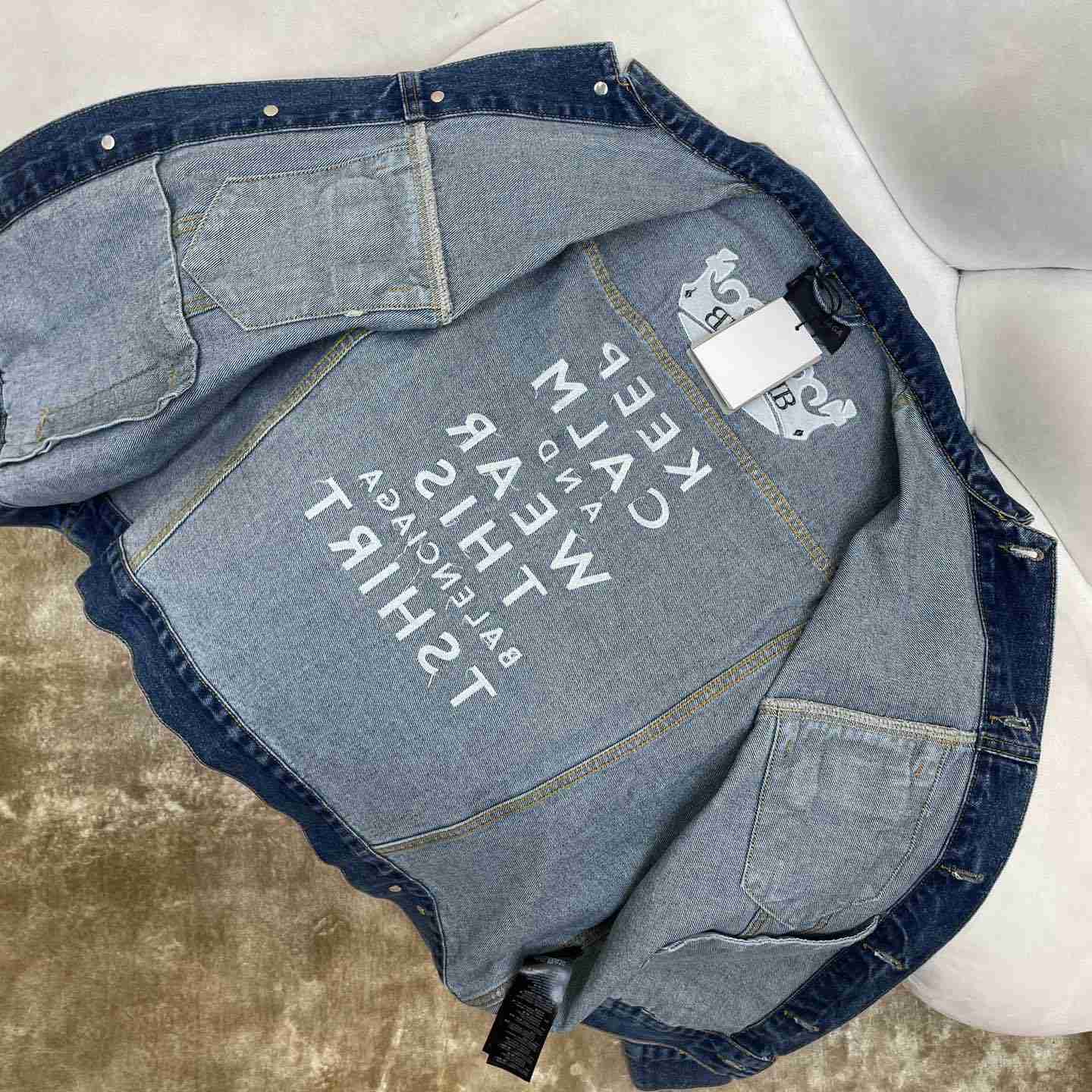 Balenciaga Denim Jacket - DopestKickz