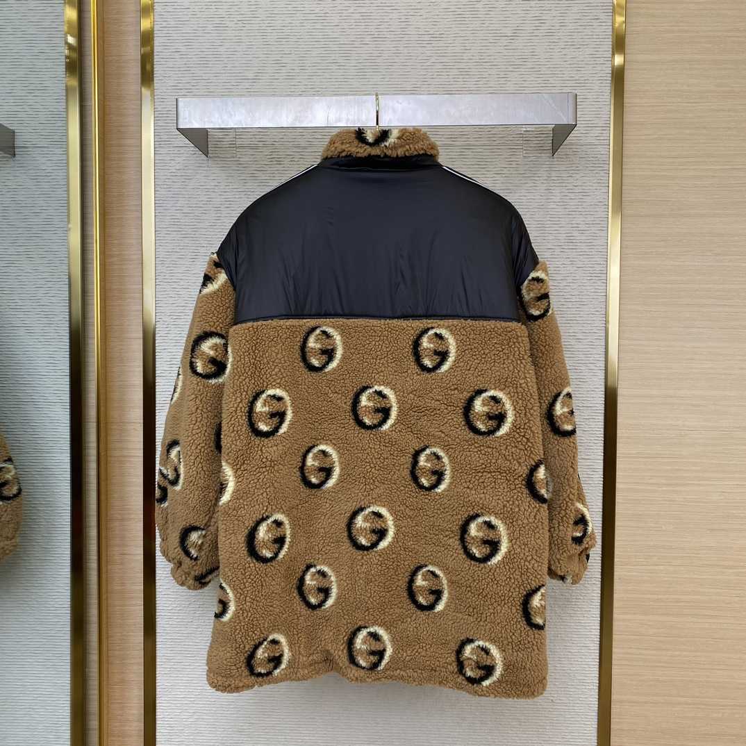 Gucci GG Wool Fleece Jacquard Zip Jacket - DopestKickz