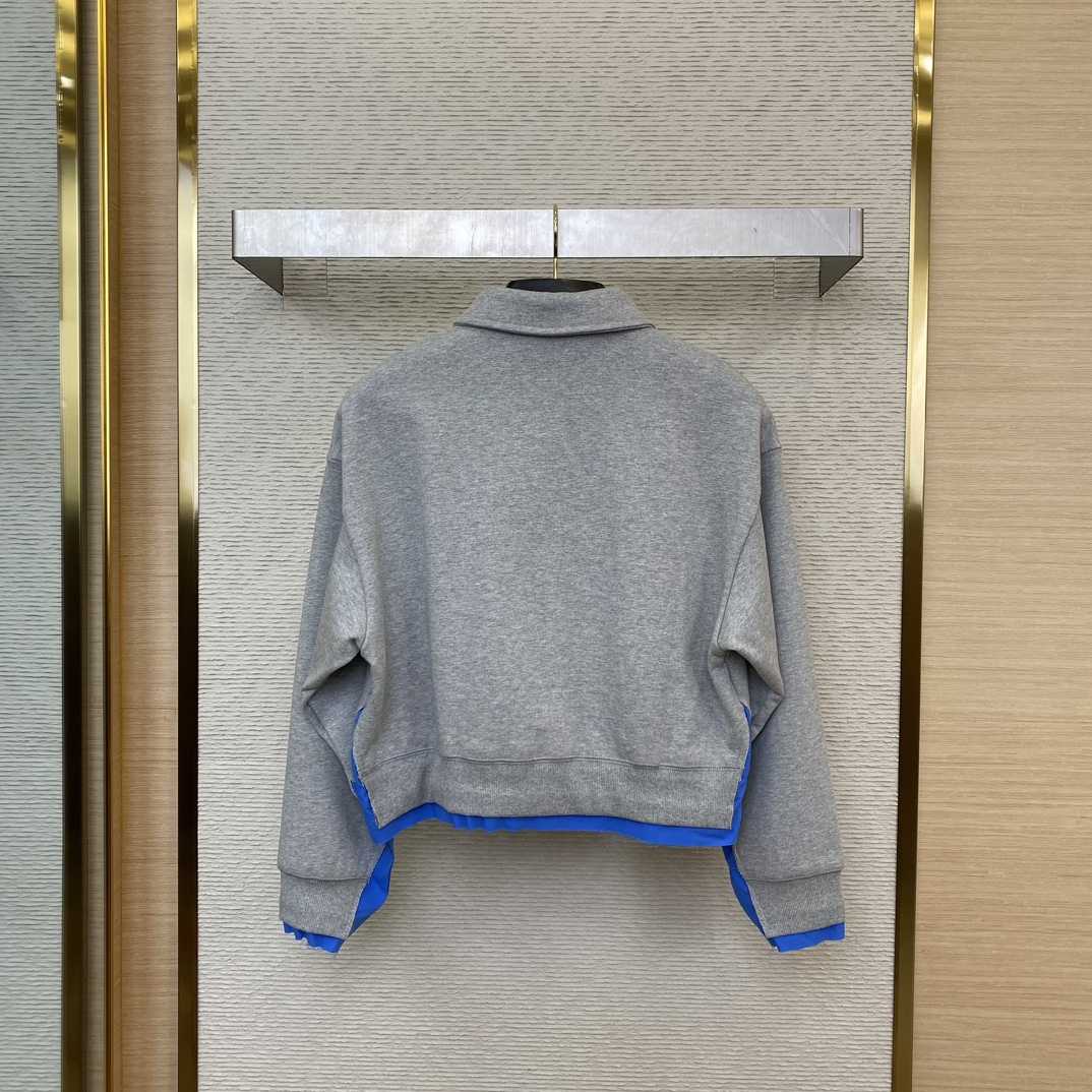 Miu Miu Cotton Fleece And Poplin Sweatshirt - DopestKickz