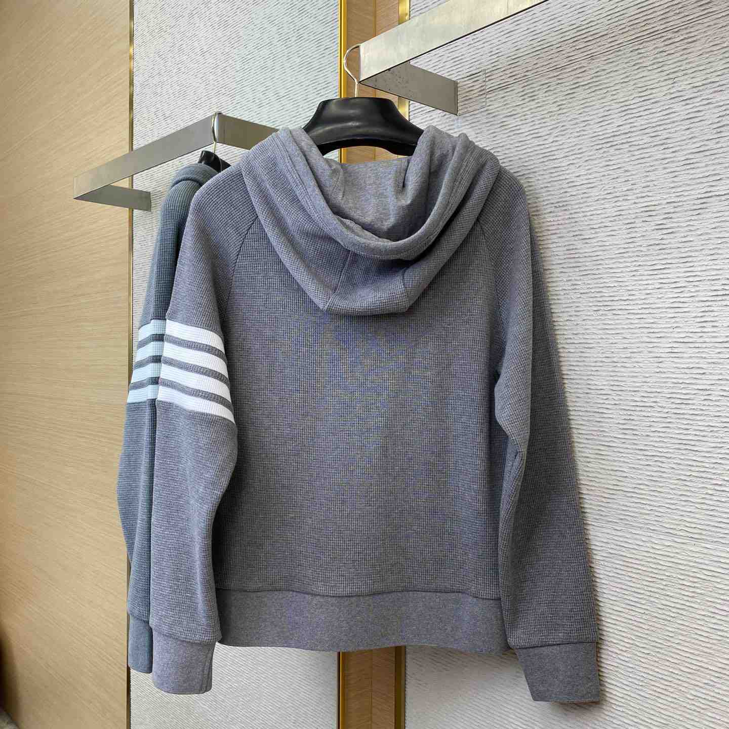 Thom Browne 4-Bar Zip-Up Cashmere Hoodie - DopestKickz