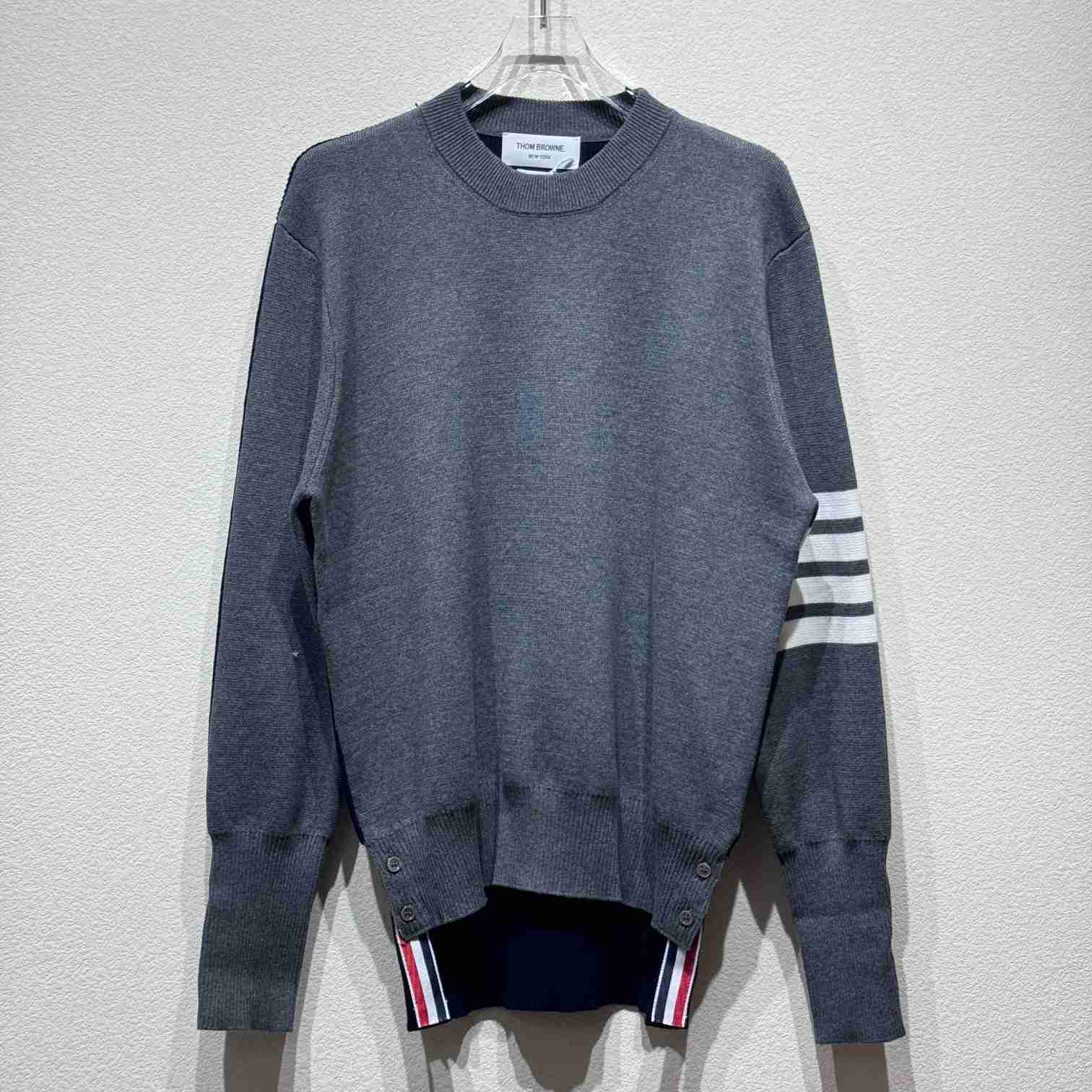 Thom Browne 4-Bar Knitted Sweater - DopestKickz