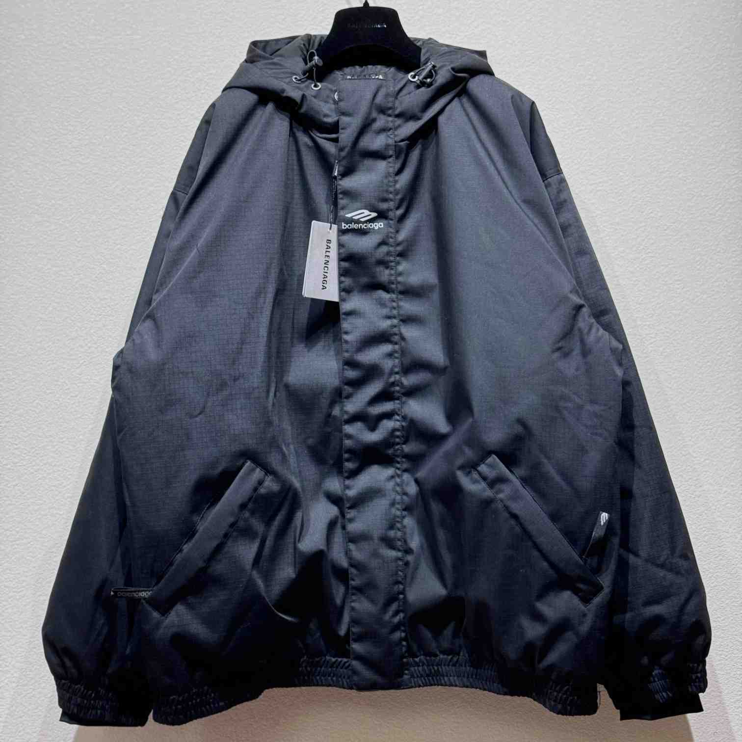 Balenciaga Black 3B Sports Icon Ski Jacket - DopestKickz