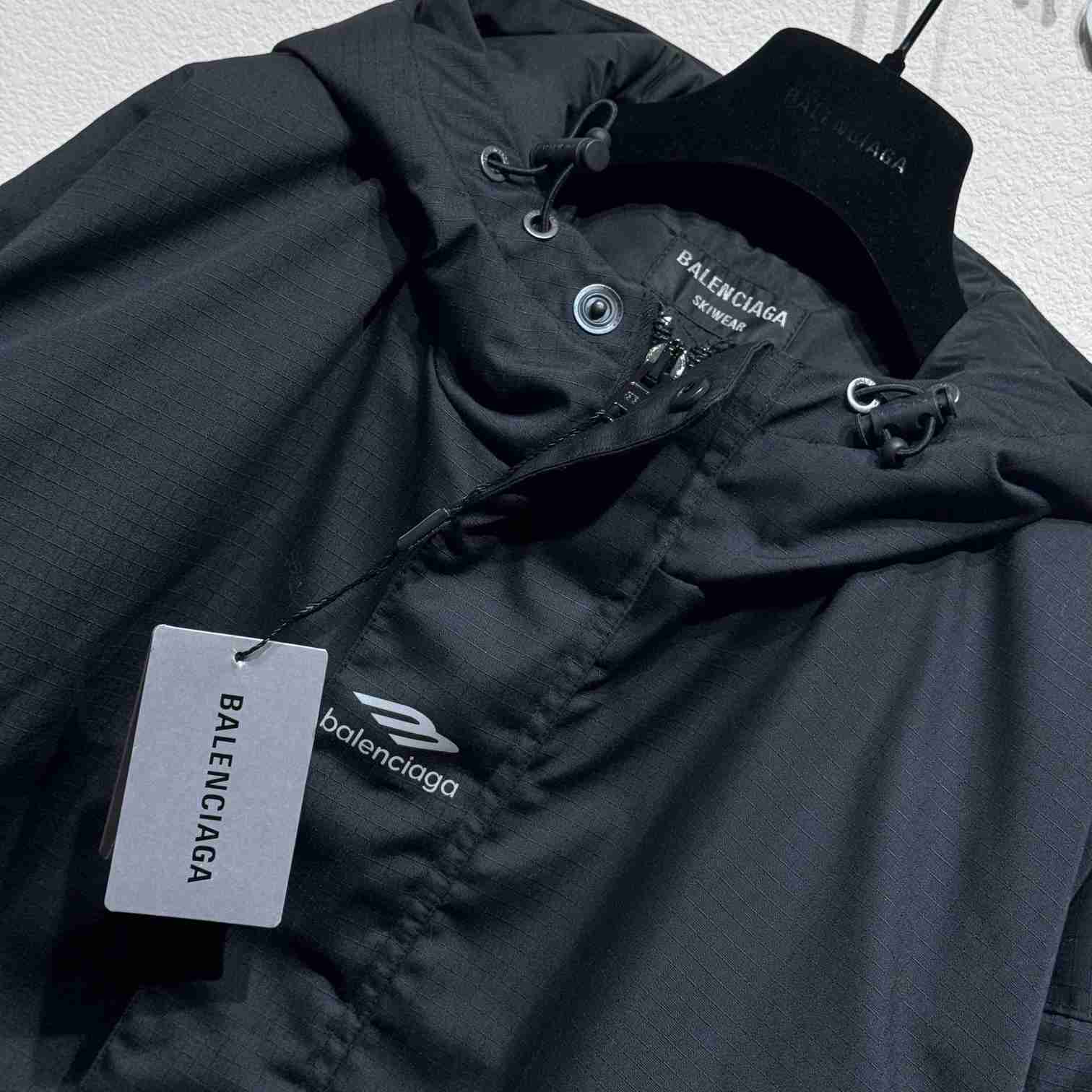 Balenciaga Black 3B Sports Icon Ski Jacket - DopestKickz