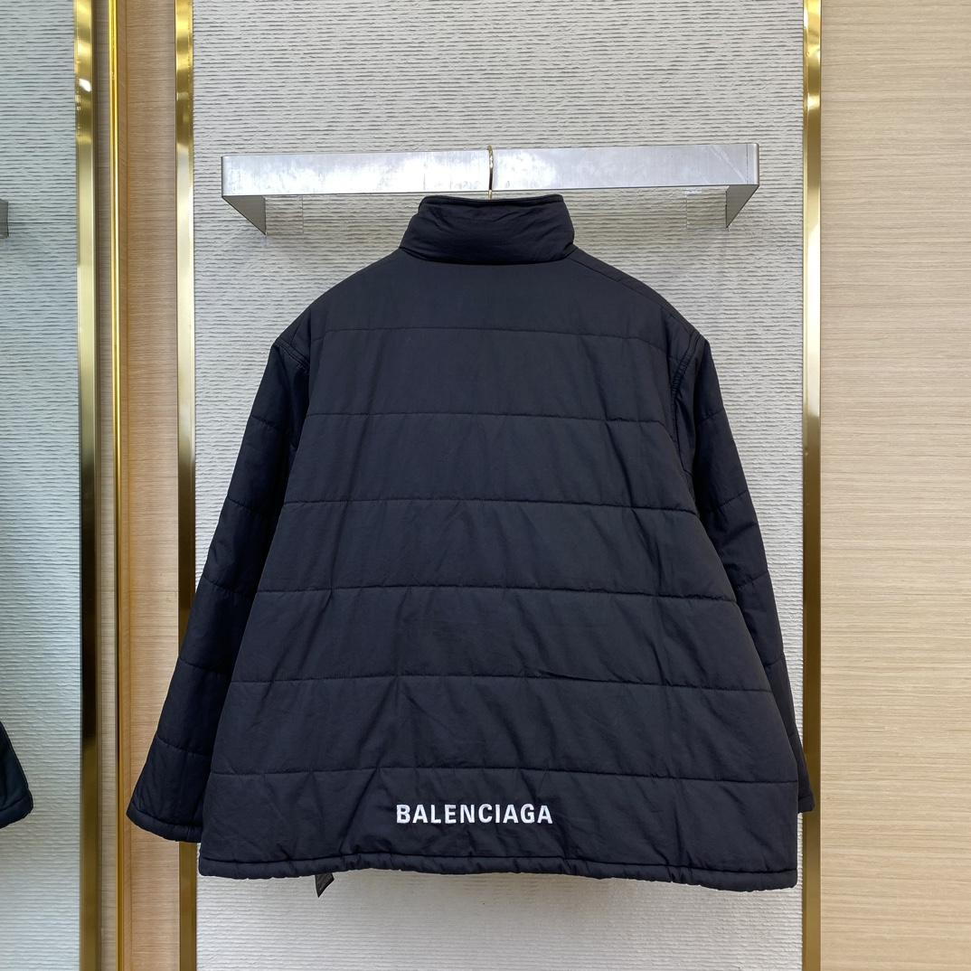 Balenciaga Logo-print Hooded Padded Jacket - DopestKickz