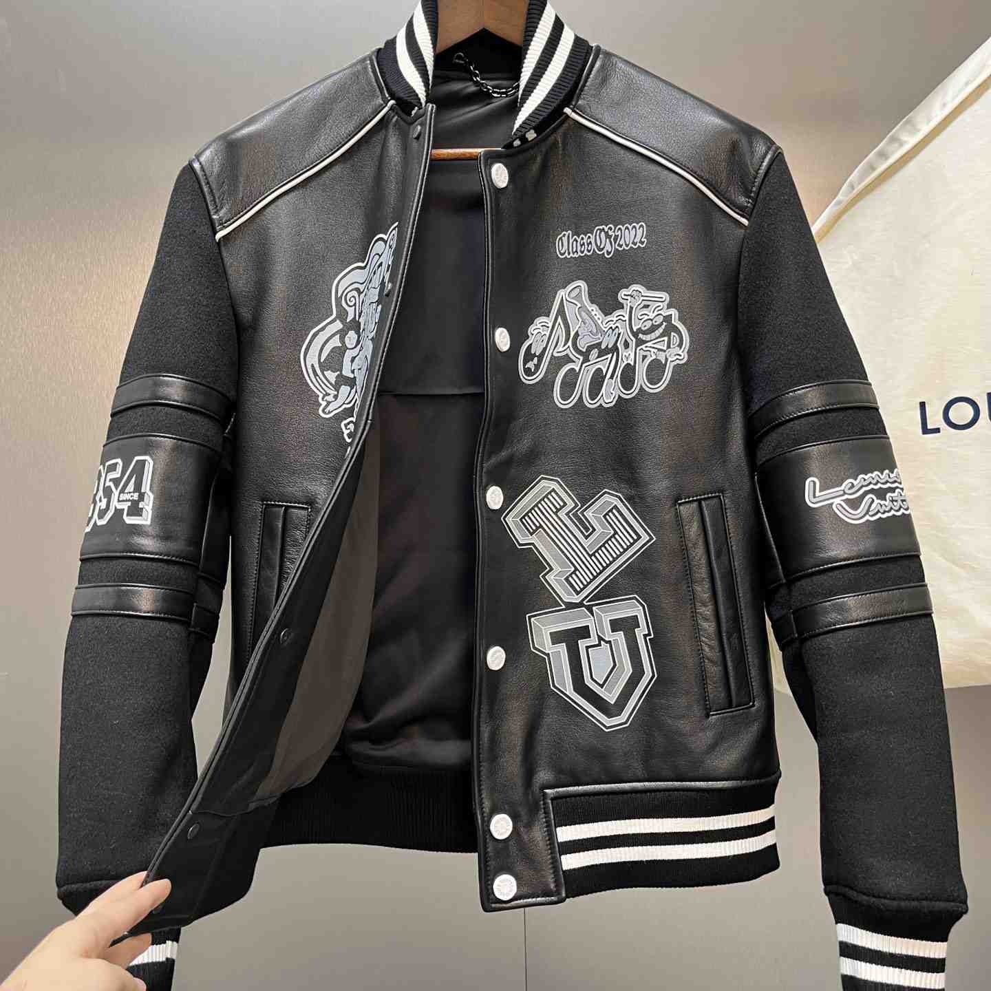 Louis Vuitton Leather Jacket - DopestKickz