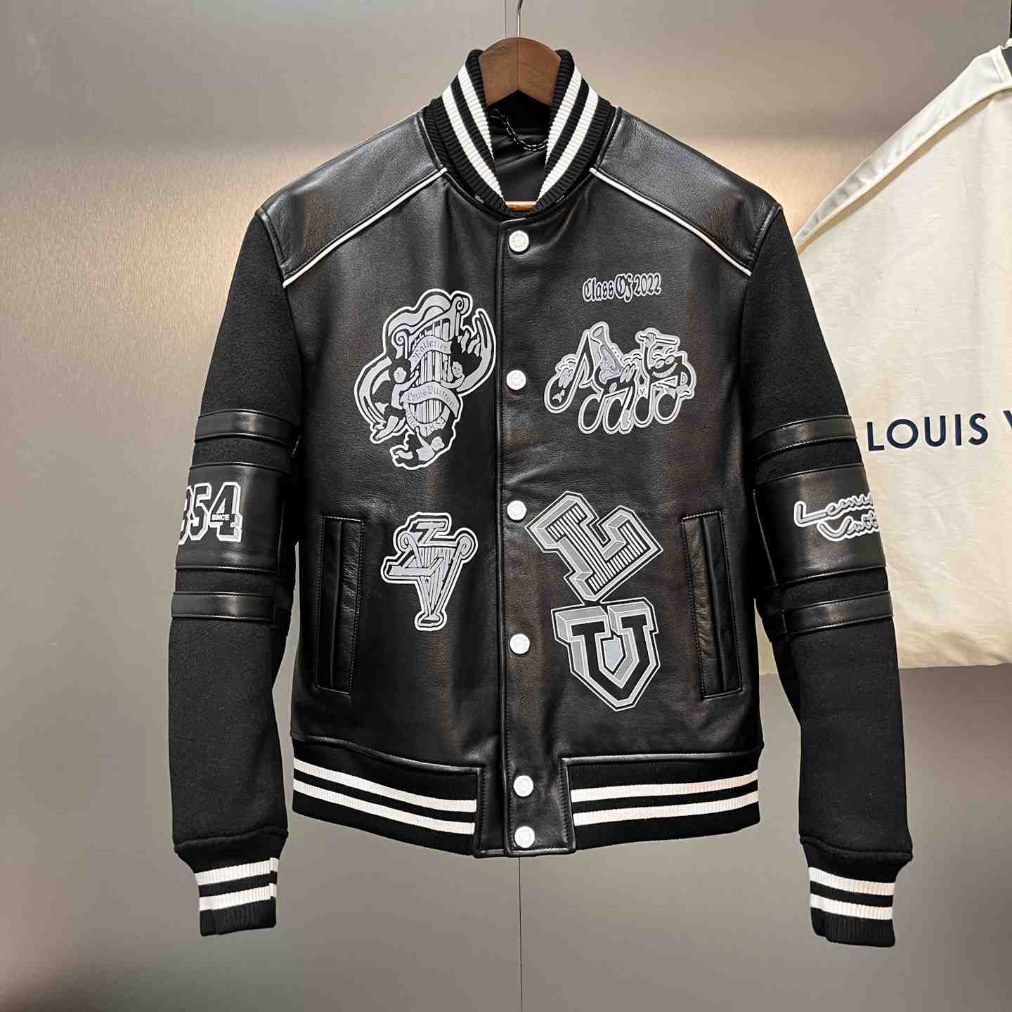 Louis Vuitton Leather Jacket - DopestKickz