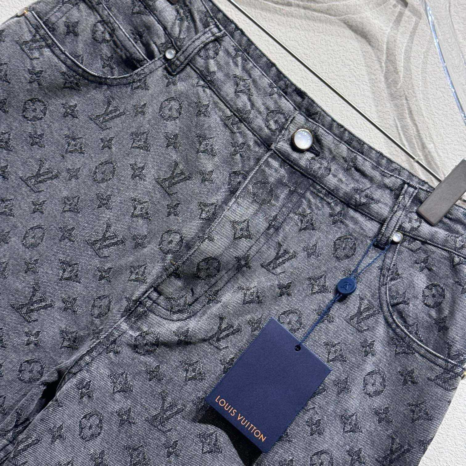 Louis Vuitton Monogram Jacquard Denim Skate Pants   - DopestKickz