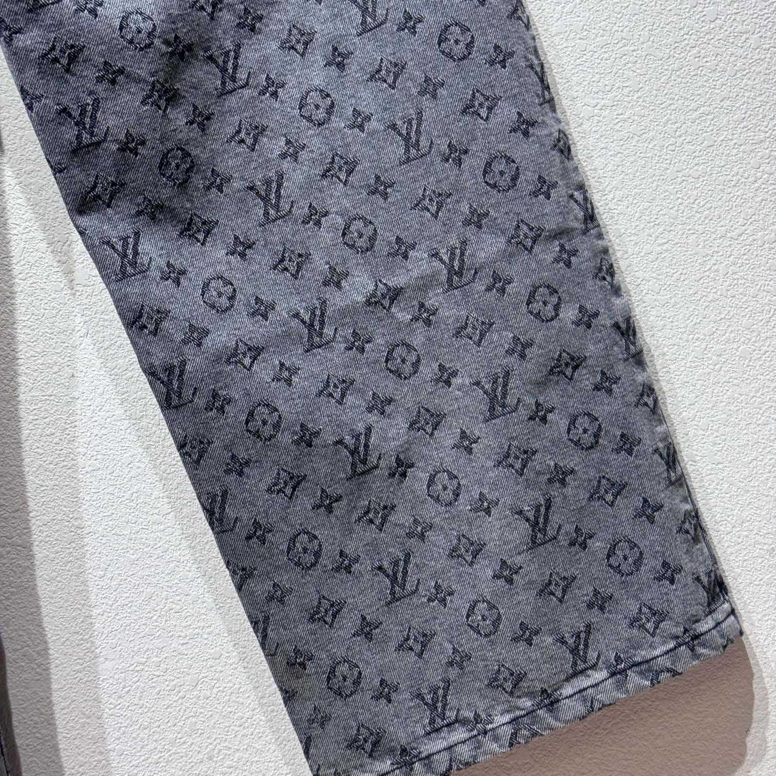 Louis Vuitton Monogram Jacquard Denim Skate Pants   - DopestKickz