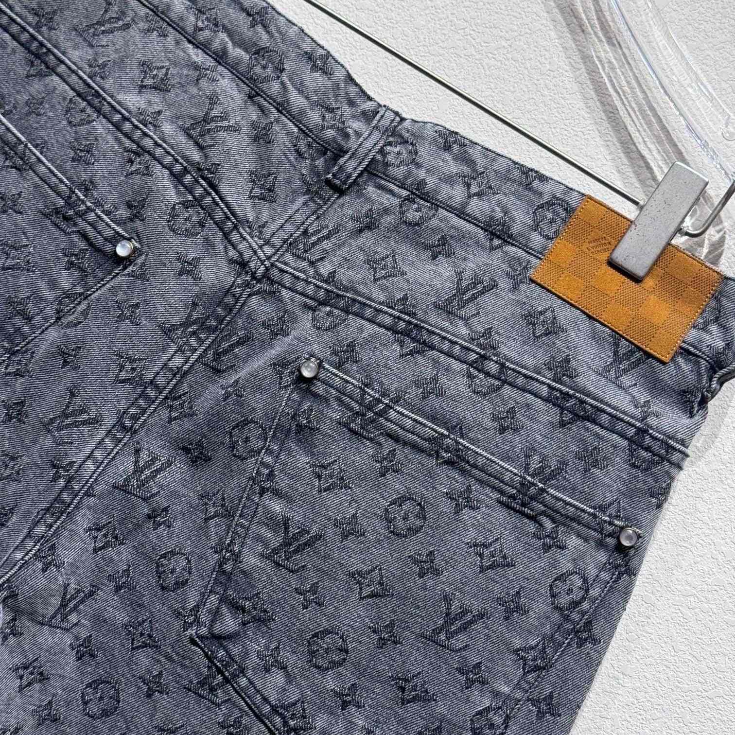 Louis Vuitton Monogram Jacquard Denim Skate Pants   - DopestKickz