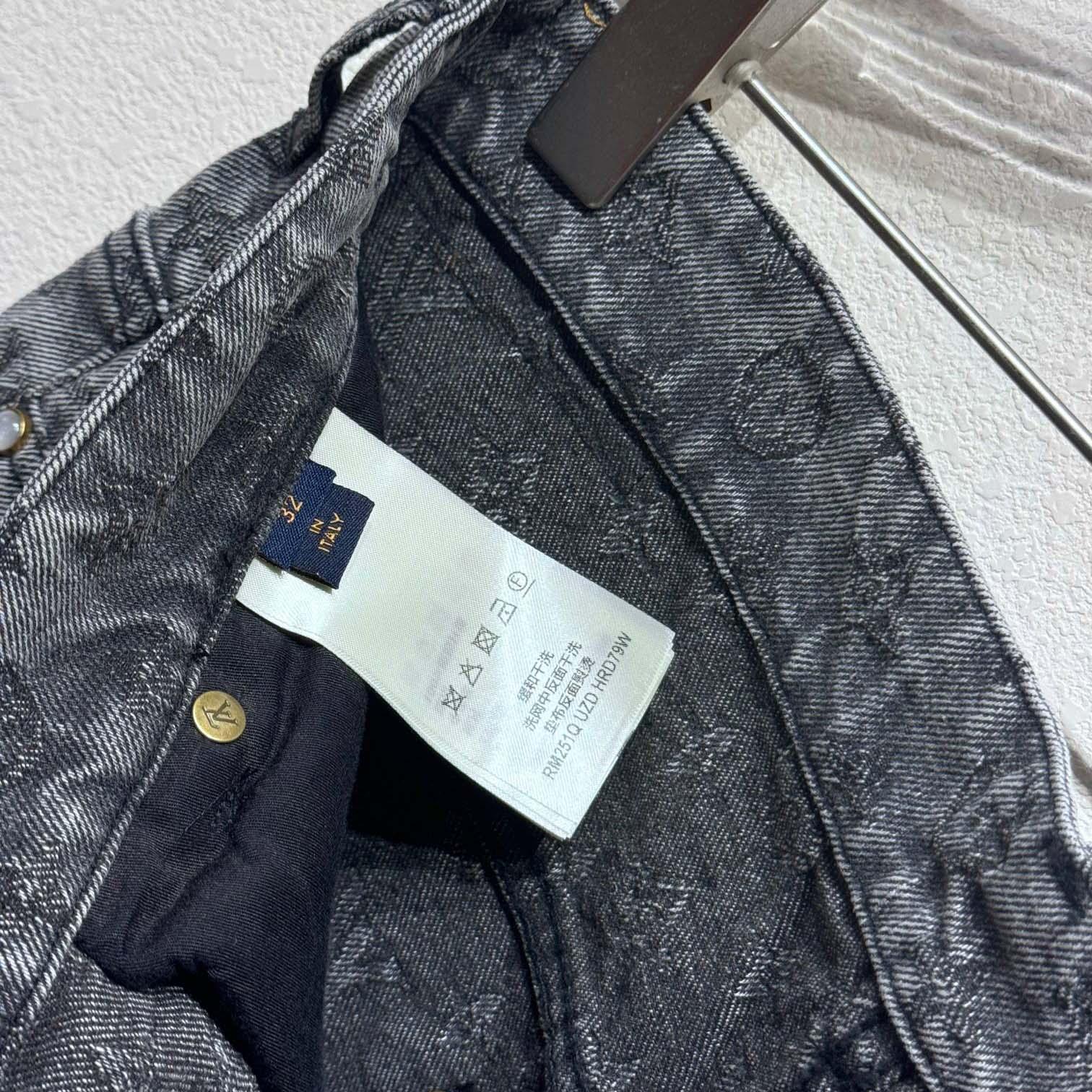 Louis Vuitton Monogram Jacquard Denim Skate Pants   - DopestKickz