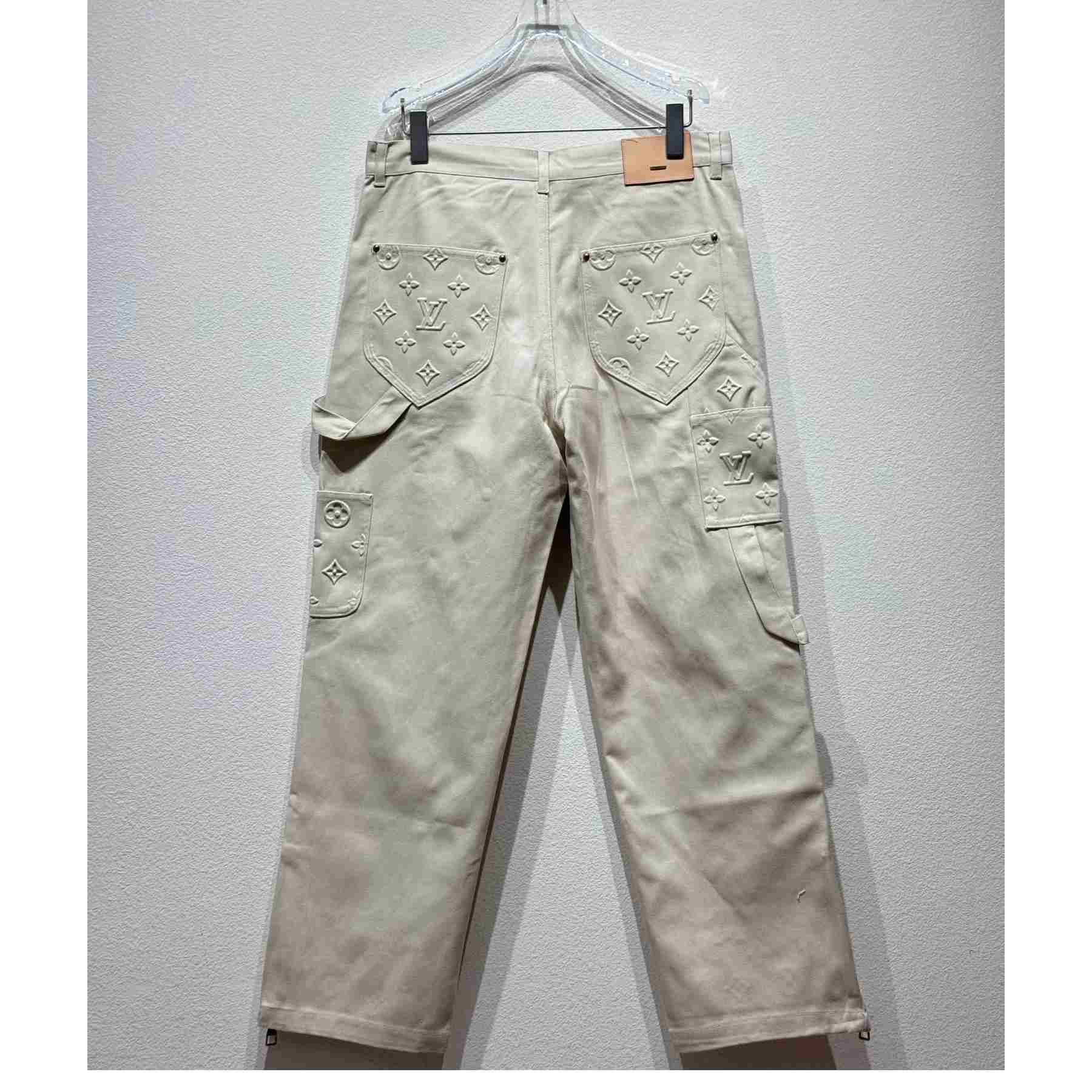 Louis Vuitton Monogram Denim Pants - DopestKickz