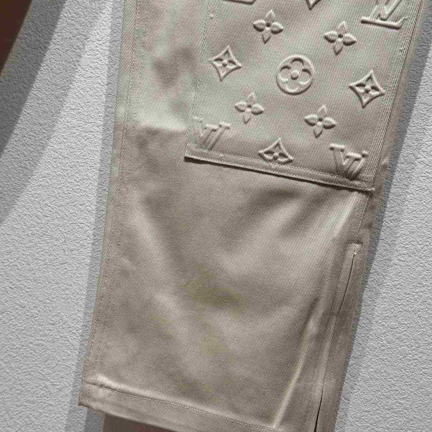 Louis Vuitton Monogram Denim Pants - DopestKickz