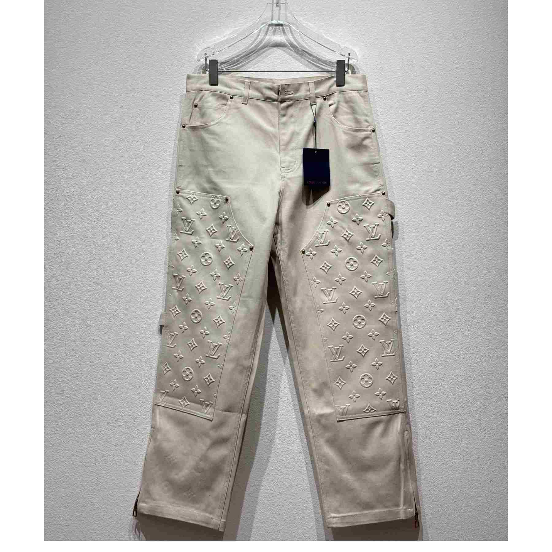 Louis Vuitton Monogram Denim Pants - DopestKickz