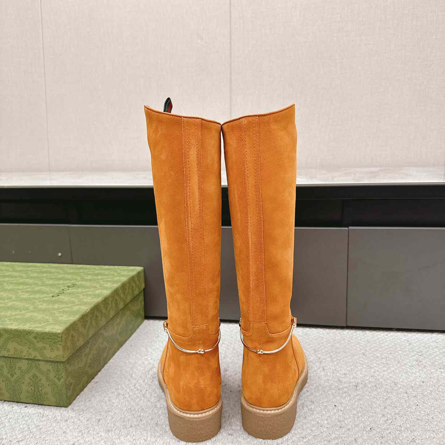 Gucci Women's Slim Horsebit Boot - DopestKickz