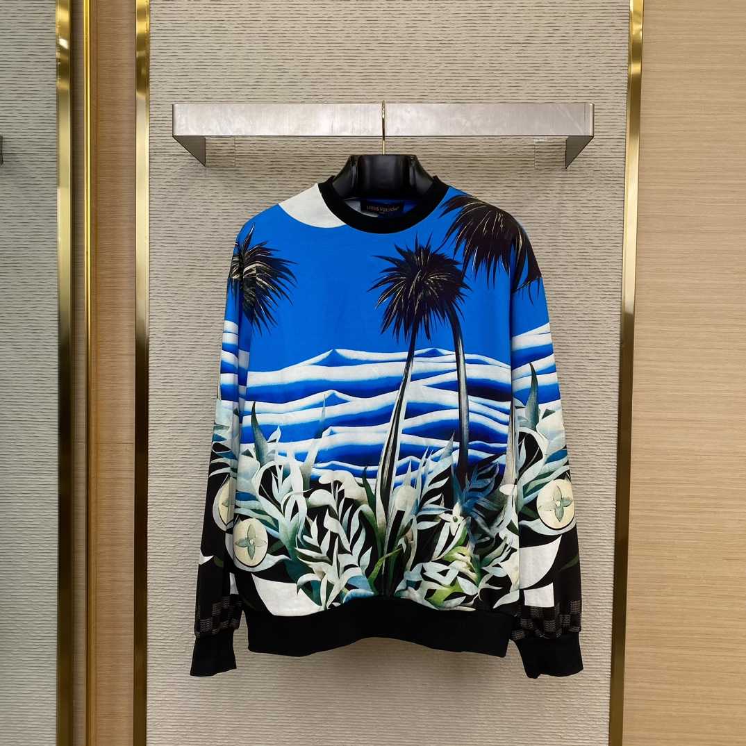 Louis Vuitton Printed Technical Cotton Sweatshirt   1AFR72 - DopestKickz