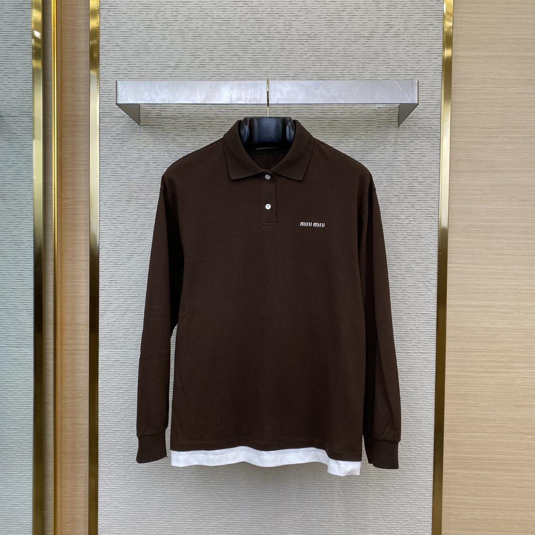 Miu Miu Piqué and Jersey Polo Shirt - DopestKickz